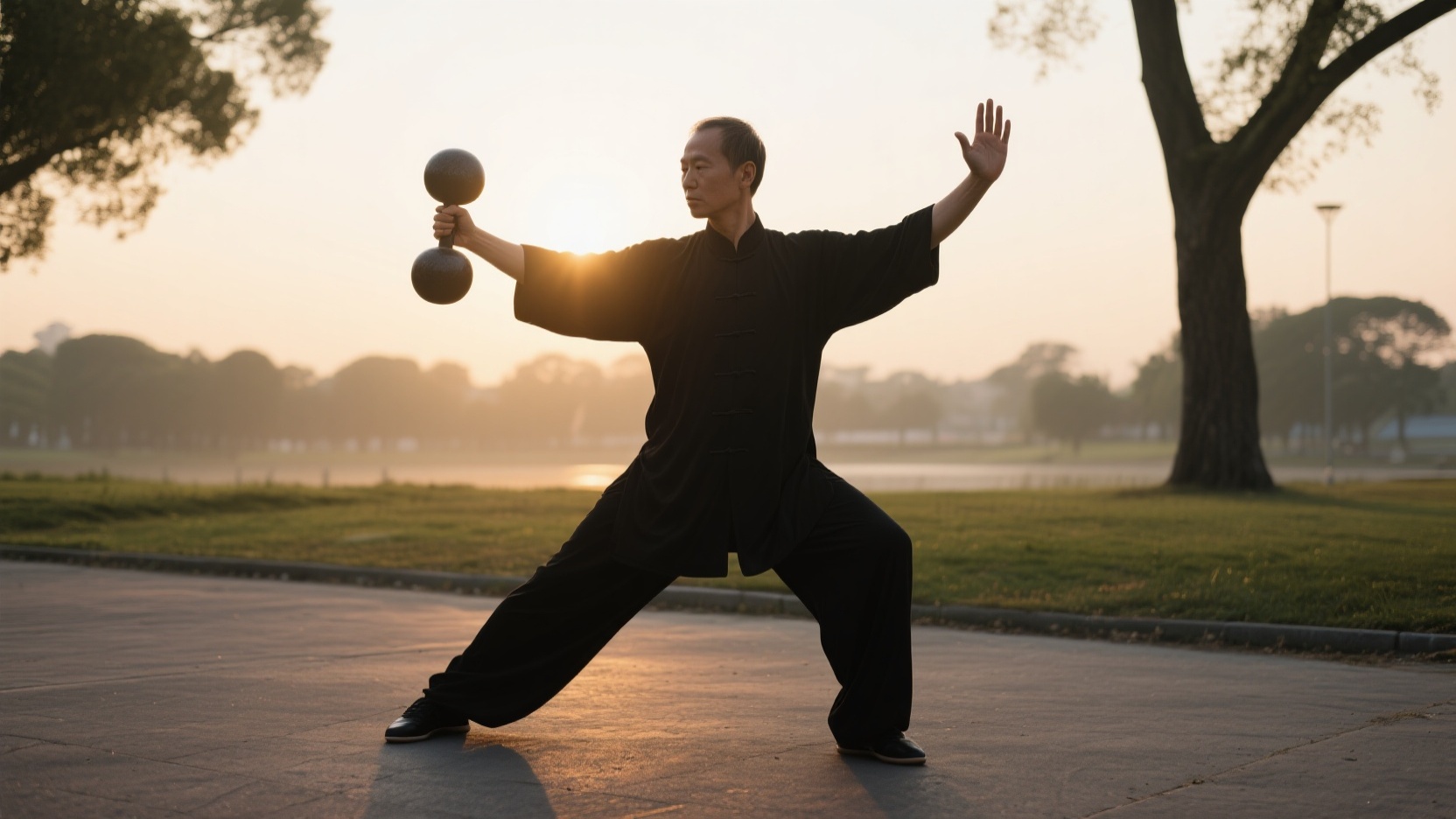 How to protect the knee joints using the "Separating Solid and Empty" principle in Tai Chi.